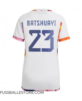 Günstige Belgien Michy Batshuayi #23 Auswärtstrikot Damen WM 2022 Kurzarm